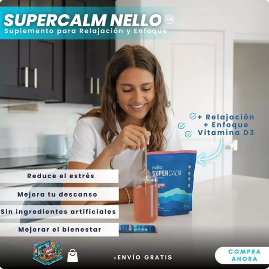 SuperCalm Nello™: Limonada de Frambuesa - Relajación y Enfoque. Equilibrio Natural
