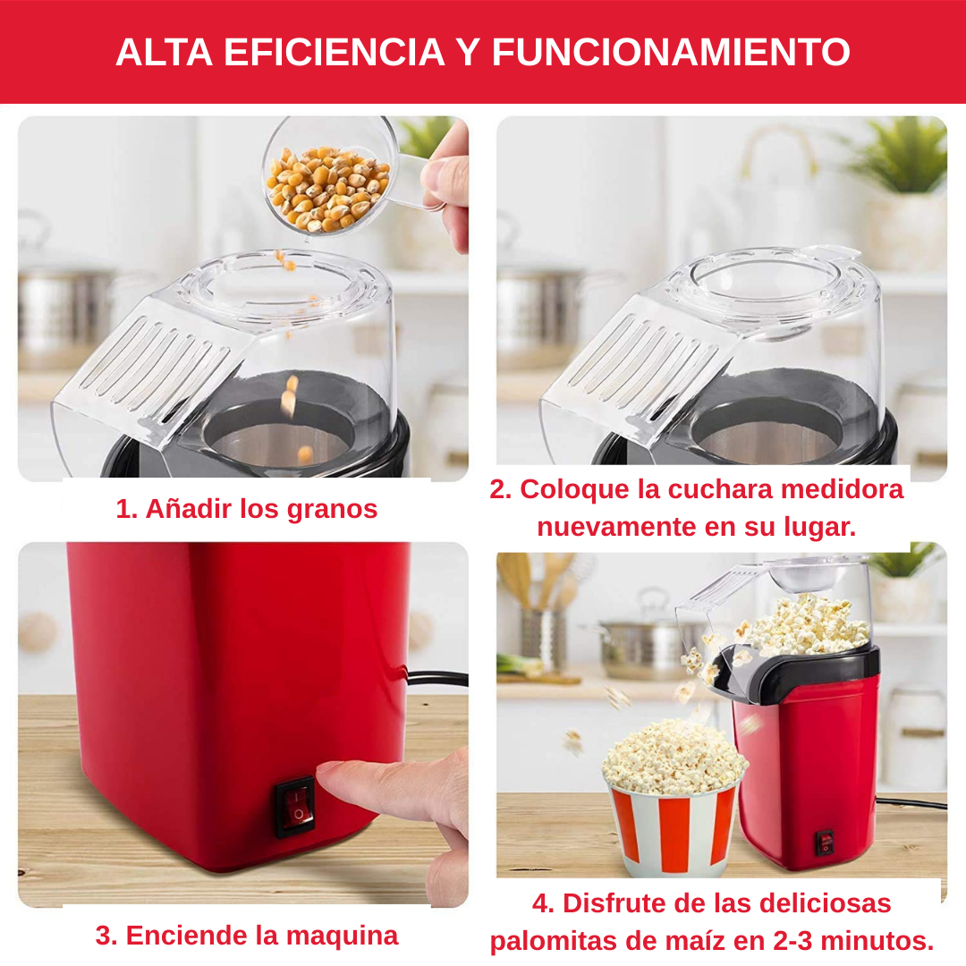 🎬 Palomitas Perfectas en Minutos – ¡Sin Aceite!