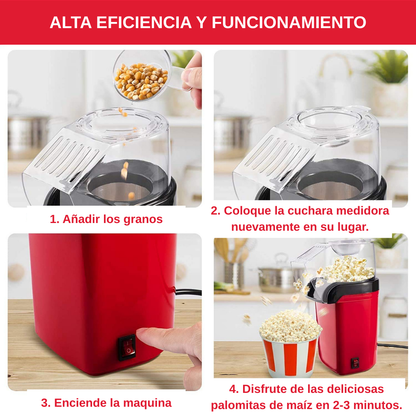 🎬 Palomitas Perfectas en Minutos – ¡Sin Aceite!