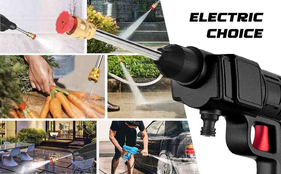 💦Olvídate de las mangueras y la suciedad difícil. 💦 Hidrolavadora Portátil a Presión con 2 baterías de 48v💦