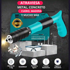 Pistota Manual de Clavos Fulminantes+10 Clavos de Regalo
