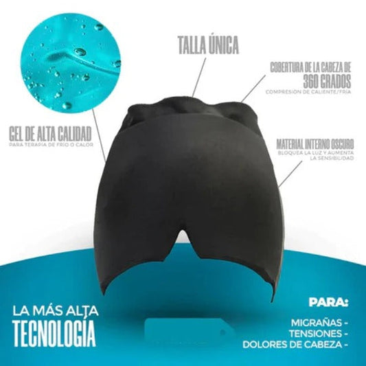 Dile Adiós a los dolores de cabeza con el Gorro Terapéutico 360°- Frío y Calor.