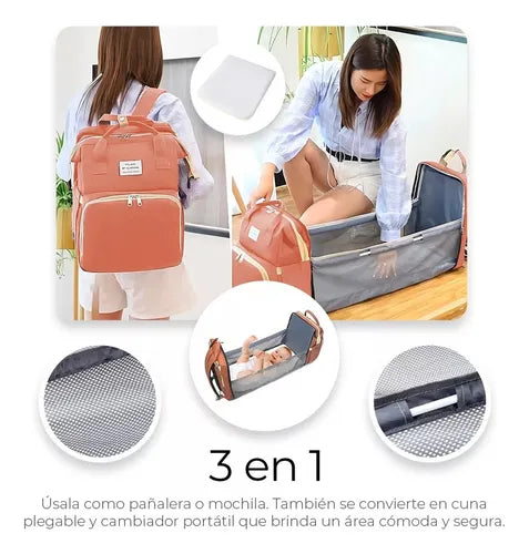 Super mochila 3 en 1 - Multifuncional con cama plegable
