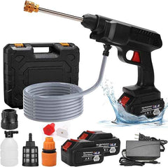 💦Olvídate de las mangueras y la suciedad difícil. 💦 Hidrolavadora Portátil a Presión con 2 baterías de 48v💦