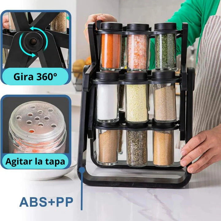 🌀 🧂Ahorra espacio y mantén tu cocina siempre ordenada y elegante 💎