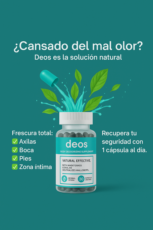 Deos - Desodorante corporal - "Vive sin preocuparte, solo disfruta"